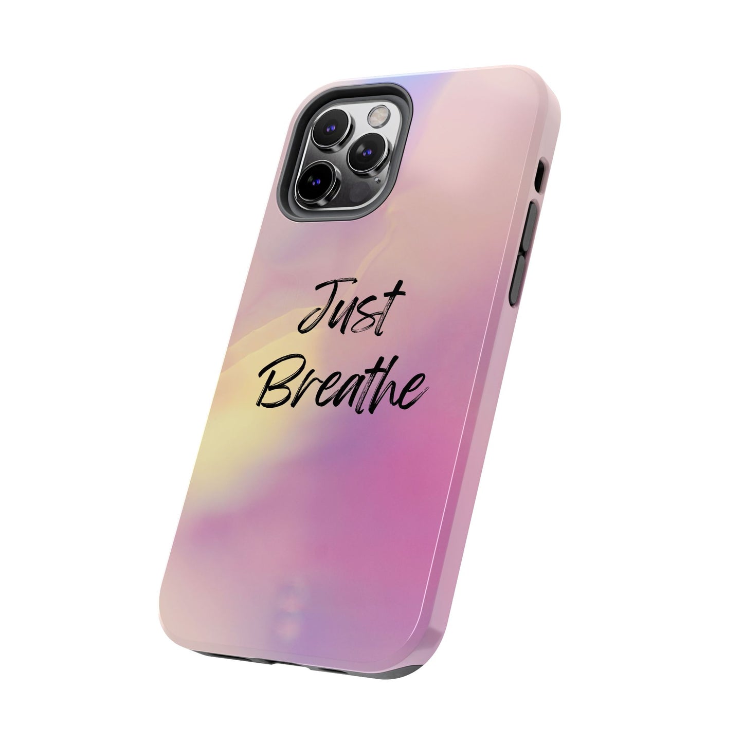 Just Breathe Tough Phone Cases