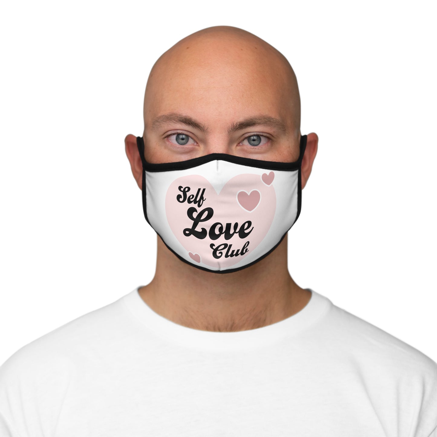 Self Love Fitted Polyester Face Mask