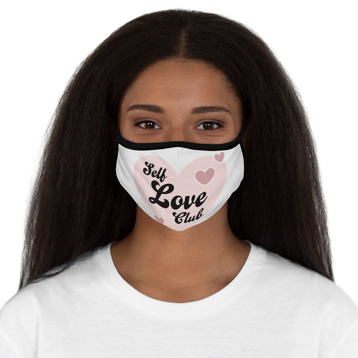 Self Love Fitted Polyester Face Mask