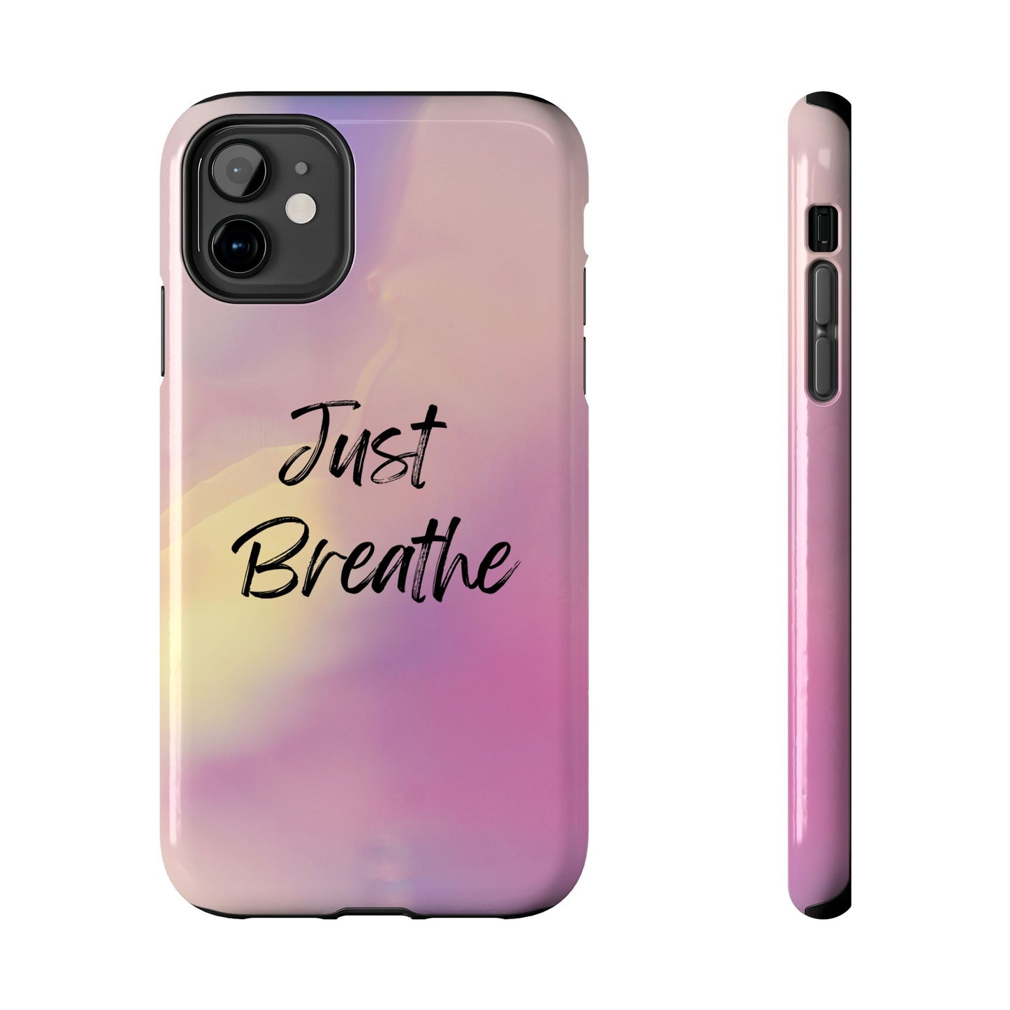 Just Breathe Tough Phone Cases